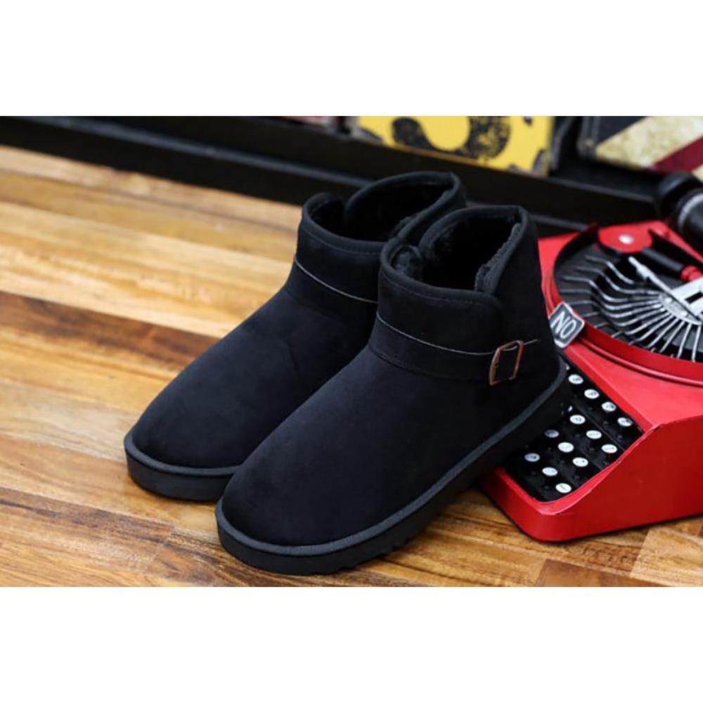 Winter Men Boots Lovers Snow Boots Winter Shoes Warm Cotton Boots Size EU 39 - Blue