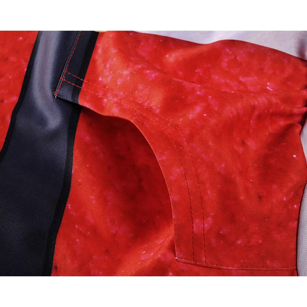 Men's Christmas Series 3D Printed Santa Claus Belt Pattern Hoodie (Hooded Pullover Sweatshirt Size M) - Red