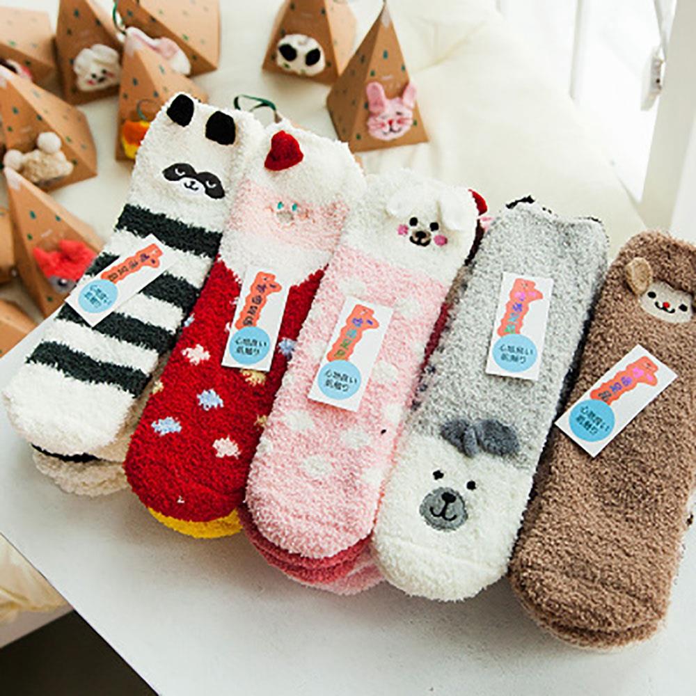 Christmas Cartoon Cotton Socks - Mice Pattern
