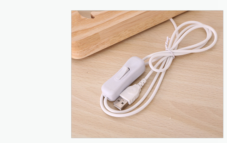 FUMAT Warm Modern LED Table Lamp - Creative Snails Wood Board Design