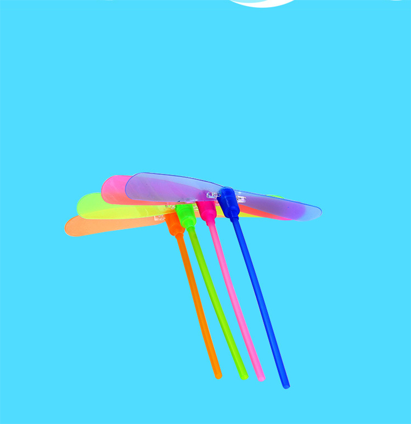 Children Kids LED Night Lighting Bamboo Dragonfly Funny Outdoor Fly Toys Glowing Bamboo-copter Flashing Gifts