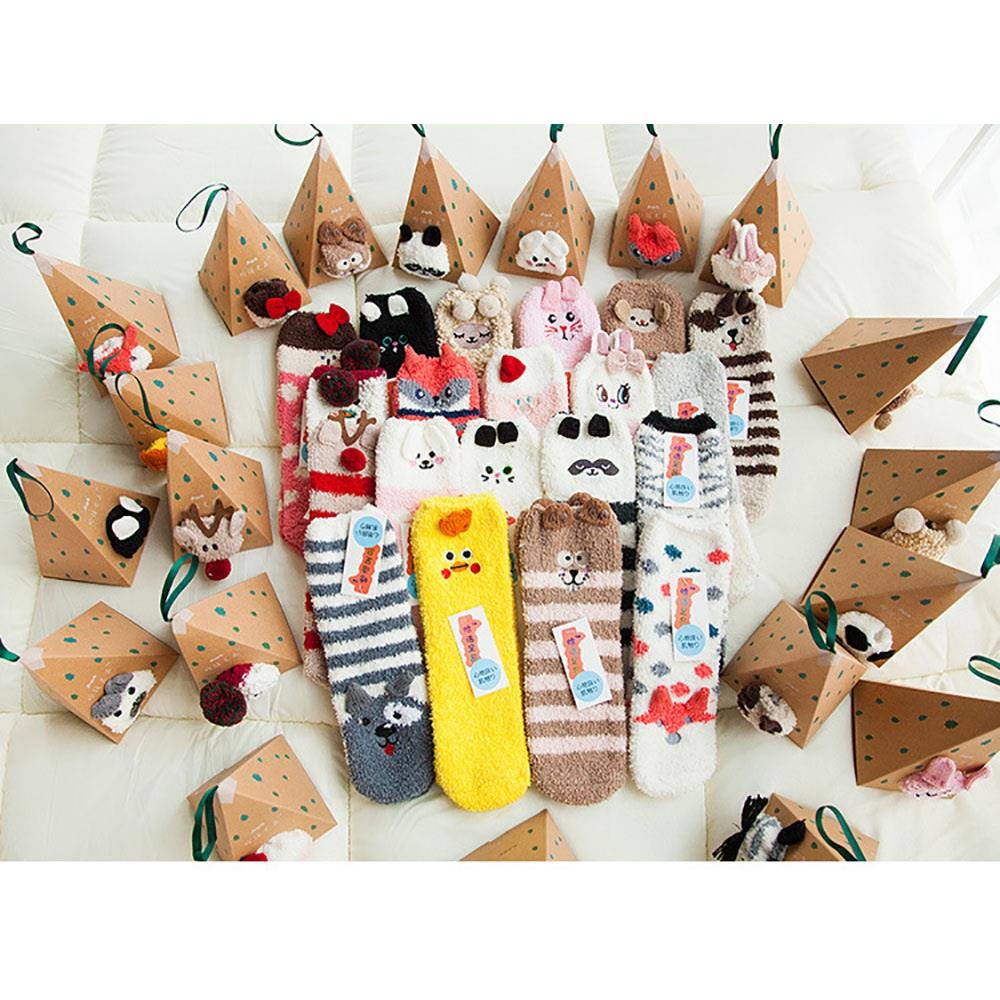 Christmas Cartoon Cotton Socks - Monkey Pattern