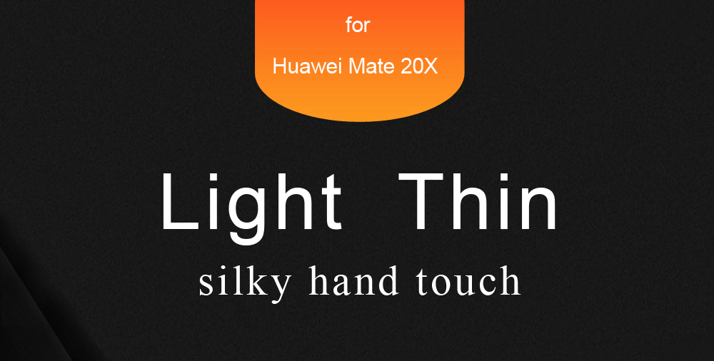 Lenuo Protective Phone Case for HUAWEI Mate 20 X PC Phone Cover - Black