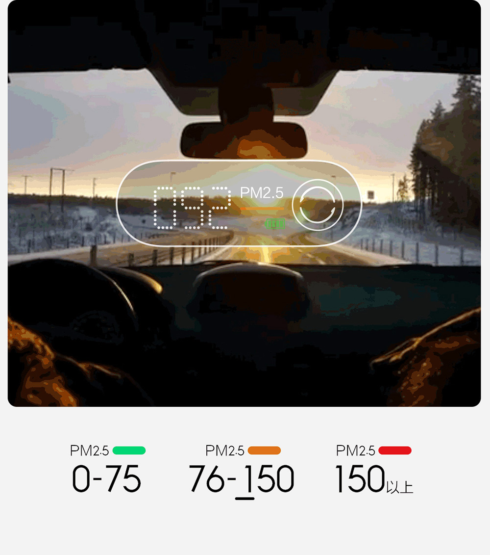 Xiaomi Smartmi PM2.5 Air Detector Portable Sensitive Mijia Air Quality Tester Three-color Digital Indicator - White