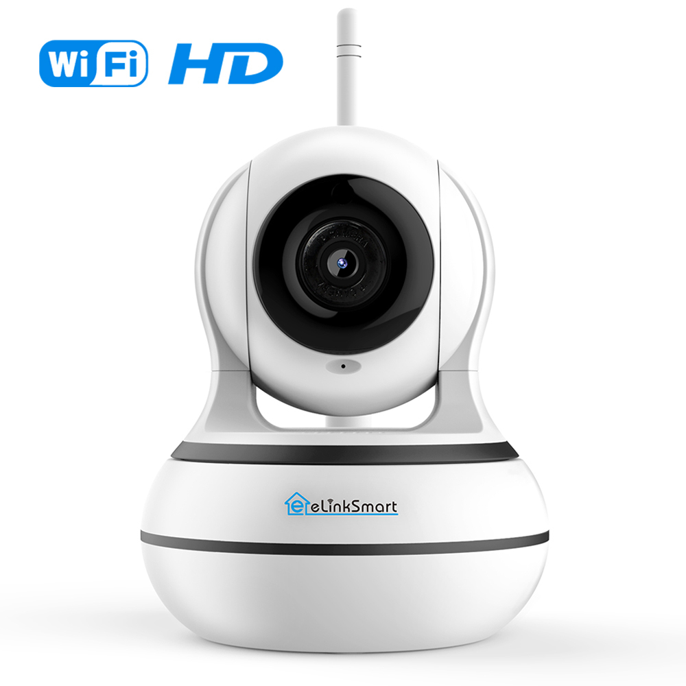 eLinkSmart Star130P 1.3MP 960P Smart Wifi IP Camera Motion Detection Two-Way Calling Audio Night Vision - White UK Plug