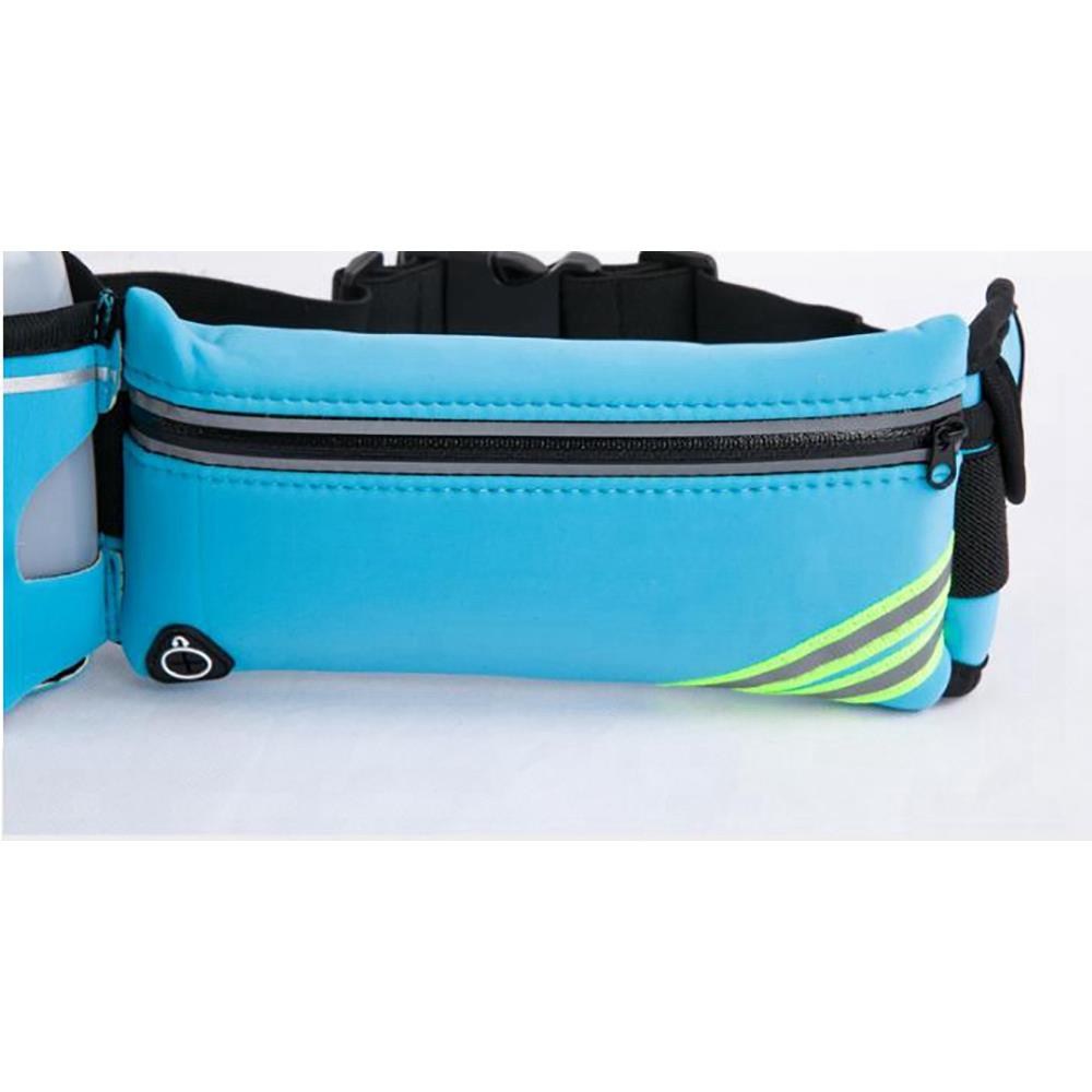 Unisex Water-resistant Running Waist Bag Mobile Phone Pack - Blue