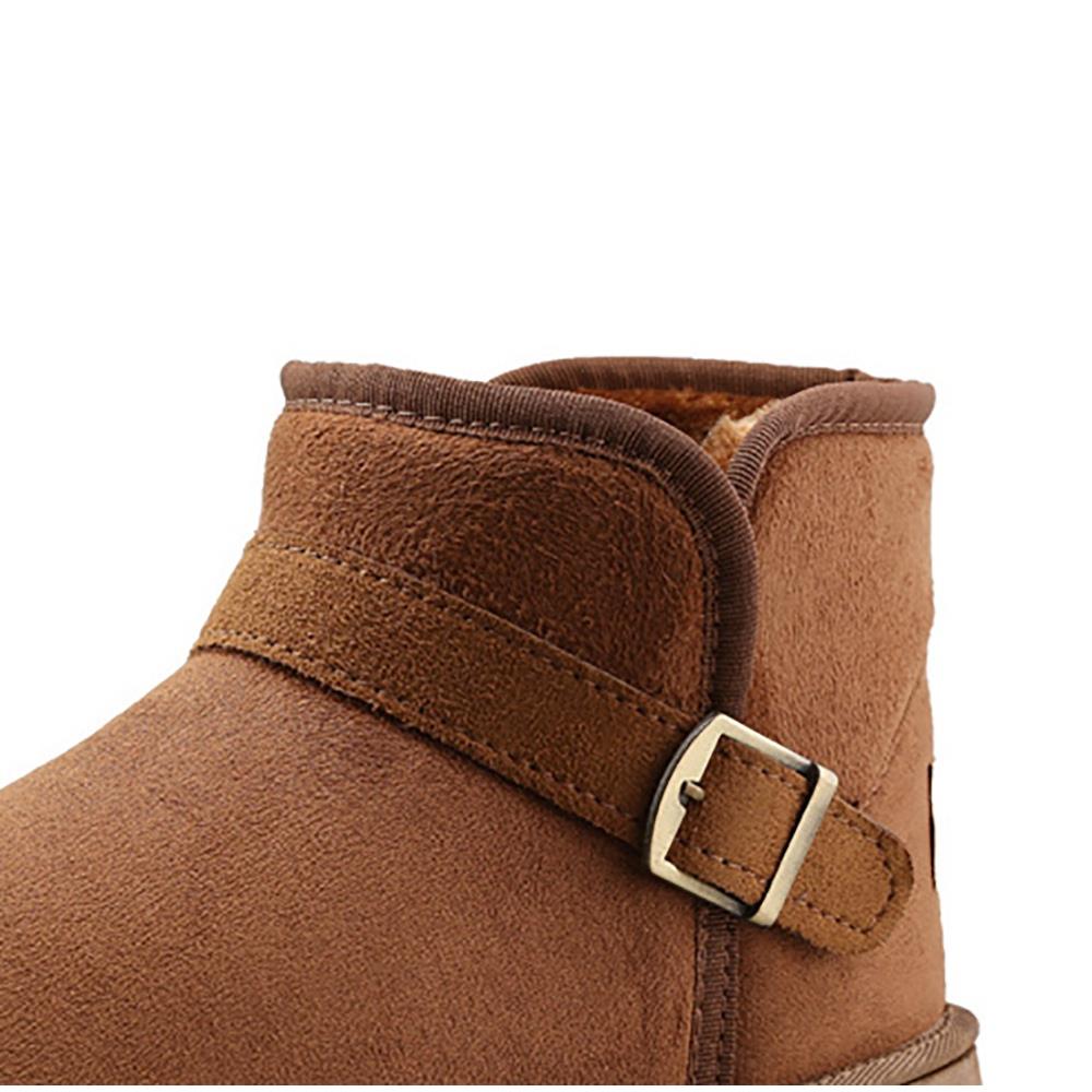 Winter Men Boots Lovers Snow Boots Winter Shoes Warm Cotton Boots Size EU 39 - Yellow