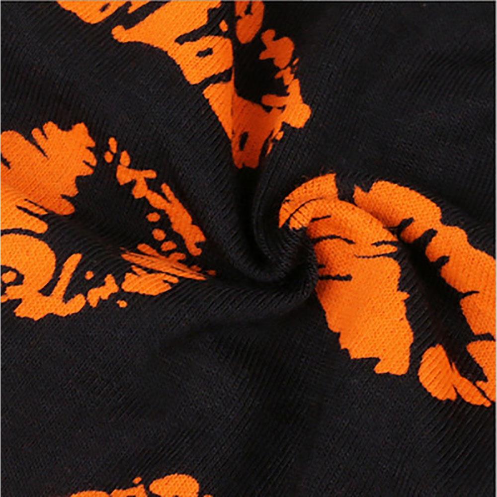 C806 Men Sexy Breathable U Convex Lips Pattern Elastic Boxers Underwear Size L - Orange