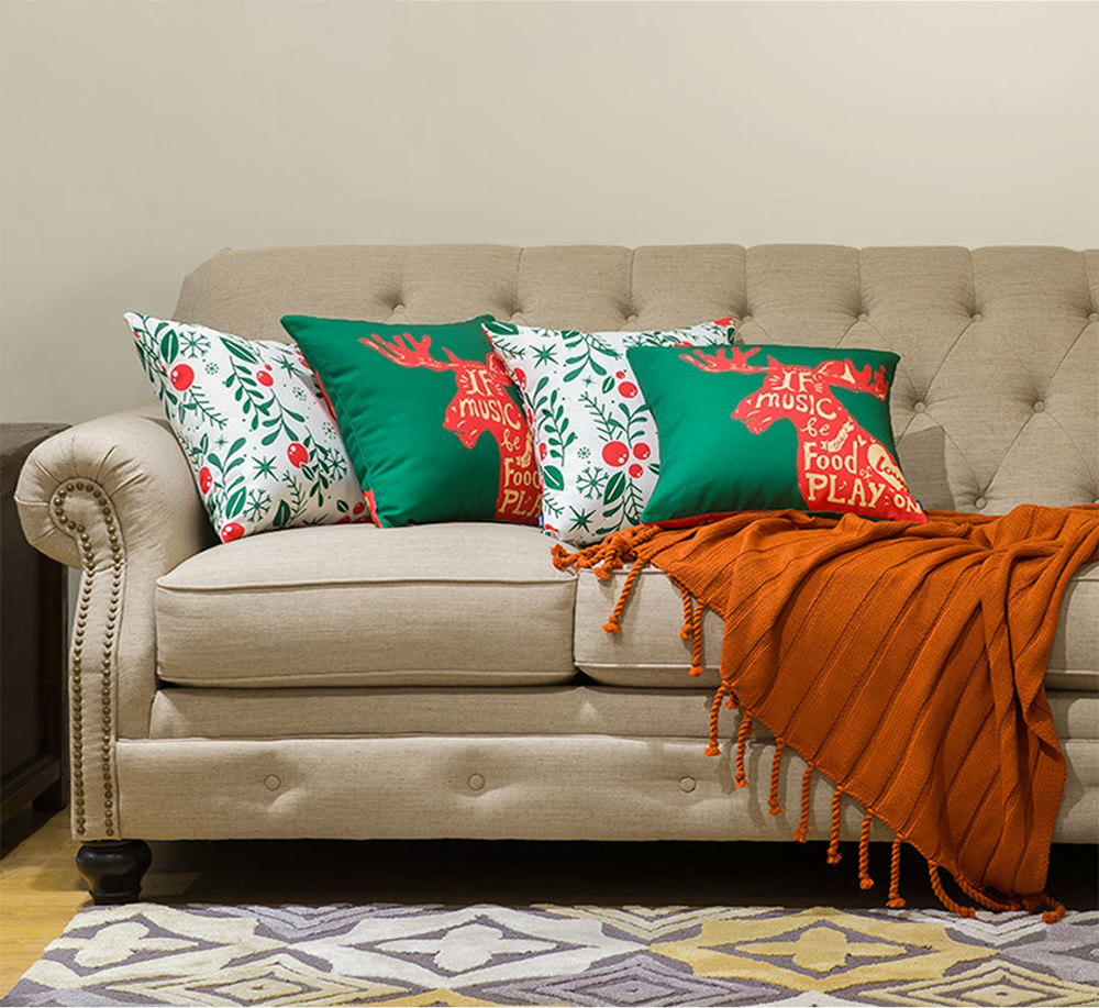 Xiaomi Christmas Pillow for Sofa Bedroom Home Decor - Christmas Reindeer