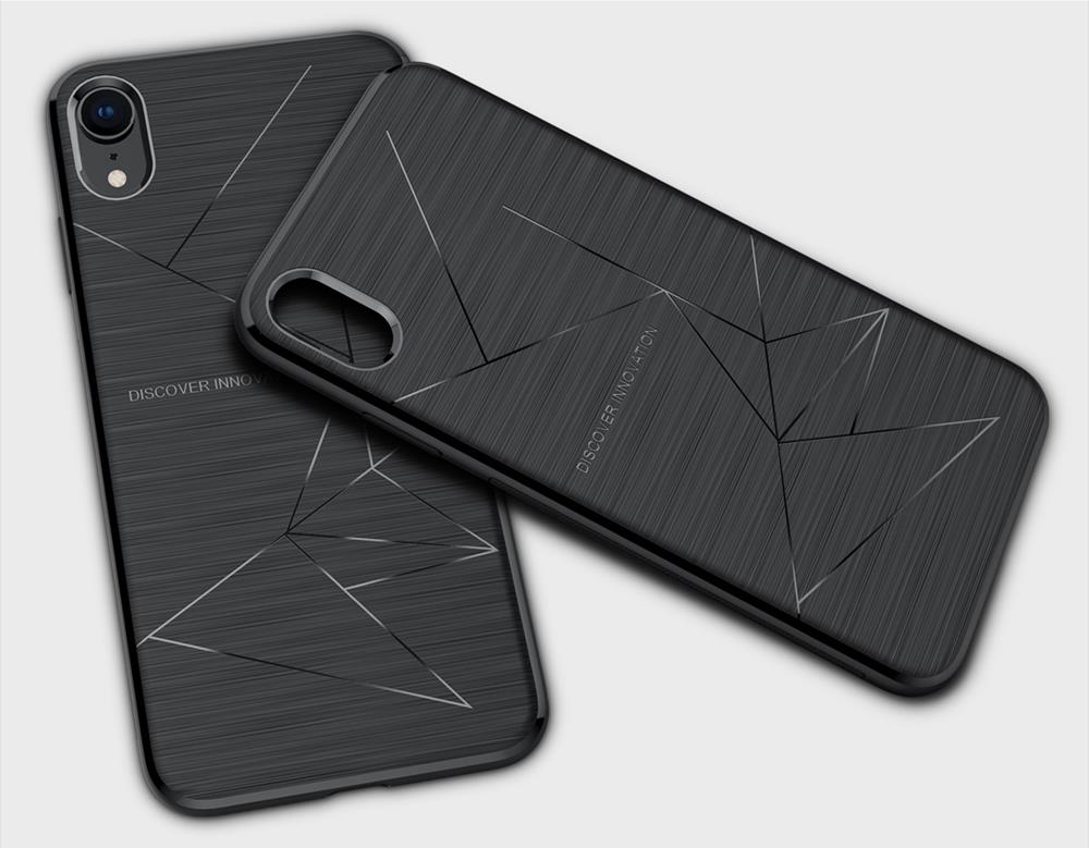 NILLKIN Rugged Leather Phone Case for iPhone X/XS - Black