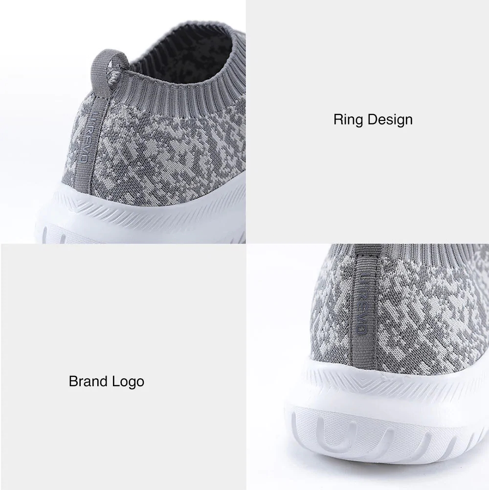 Xiaomi UREVO Unisex Casual Lightweight Sneakers (Breathable Vamp Anti-slip Sole Size EU40 Men) - Gray