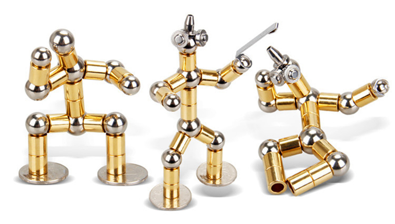 Magnetic Pen Metal Magical Neutral Pressure Reduction Signature Multi-functional Creative Pen - Silver