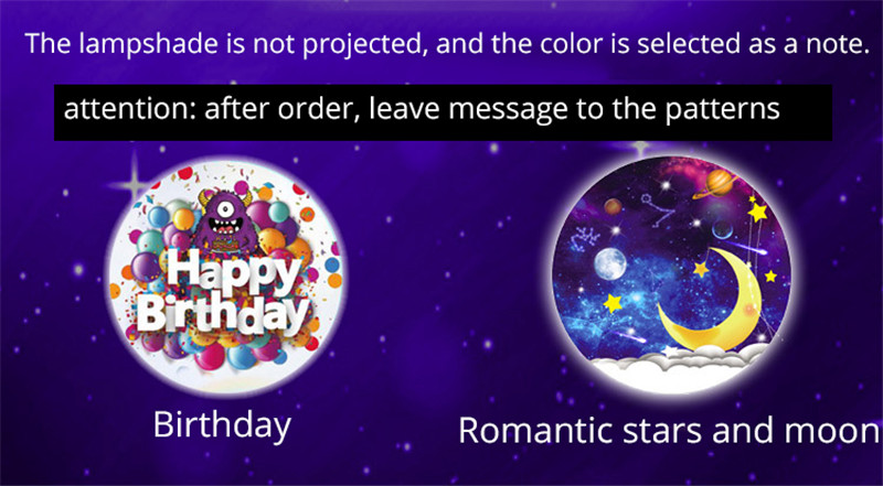 FUMAT Colorful Ambient Projector Lamp LED Night Light Colorful Sky Starry - Multi-color
