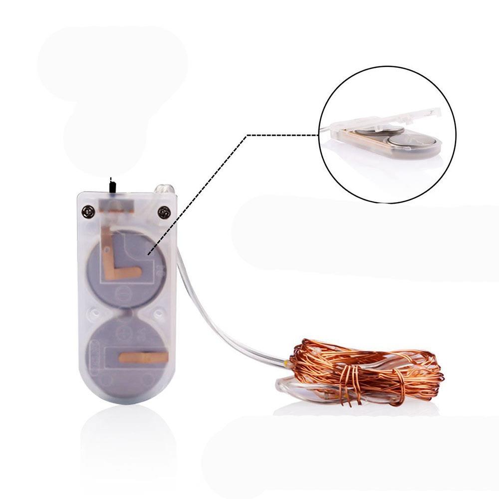 30PCS Fairy LED String Light Copper Wire Strip Light for Wedding Garland Lighting Decoration (3 Meters) - Warm White