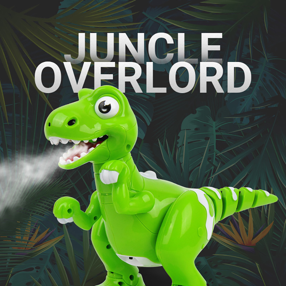 908A Gesture Control Dancing Spray Multifunction RC Dinosaur Jungle Overlord - Green