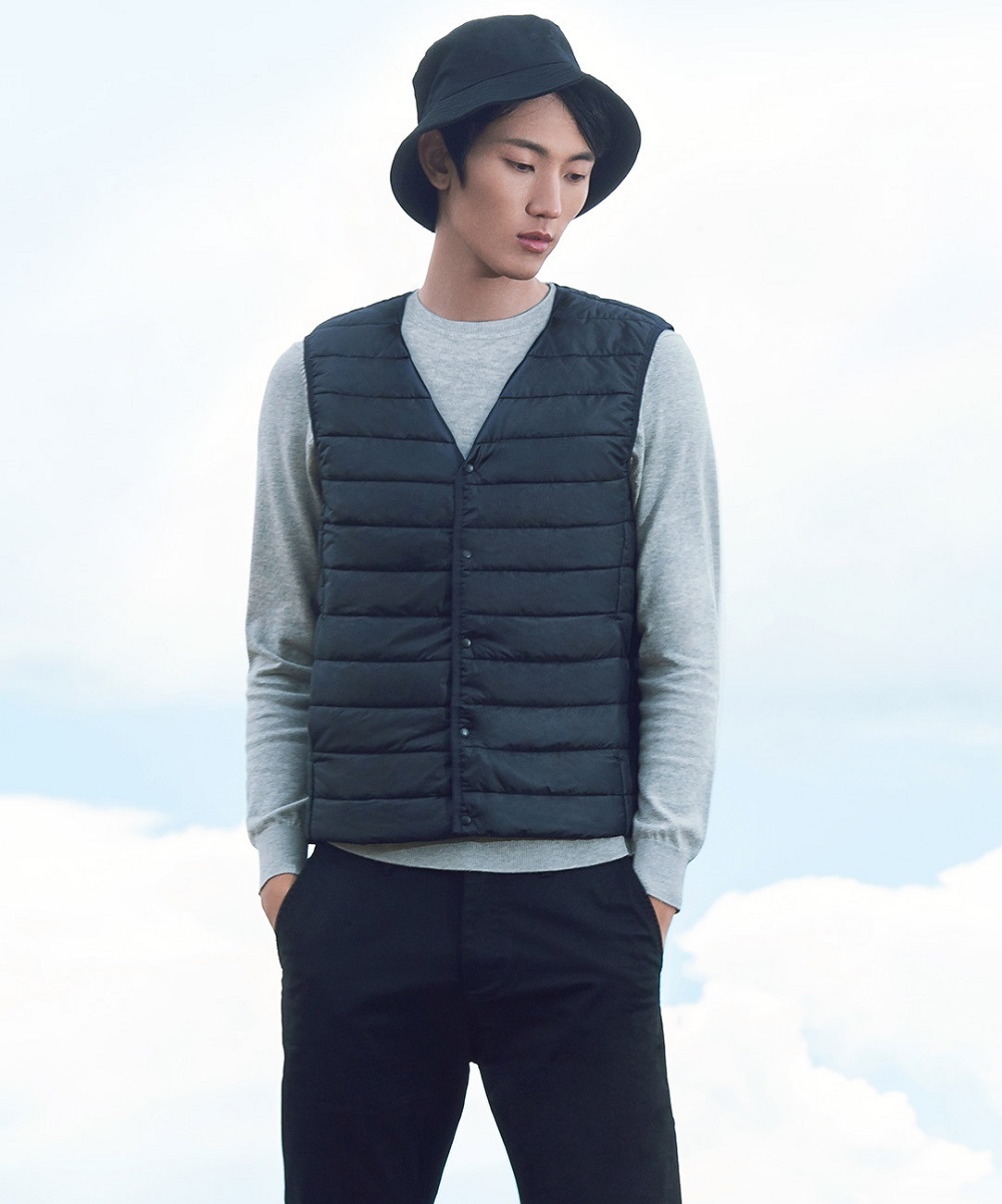 Xiaomi 90Fun Unisex Warm Vest (LITHERMO Cotton Long-lasting Heat Storage Size S Men) - Black