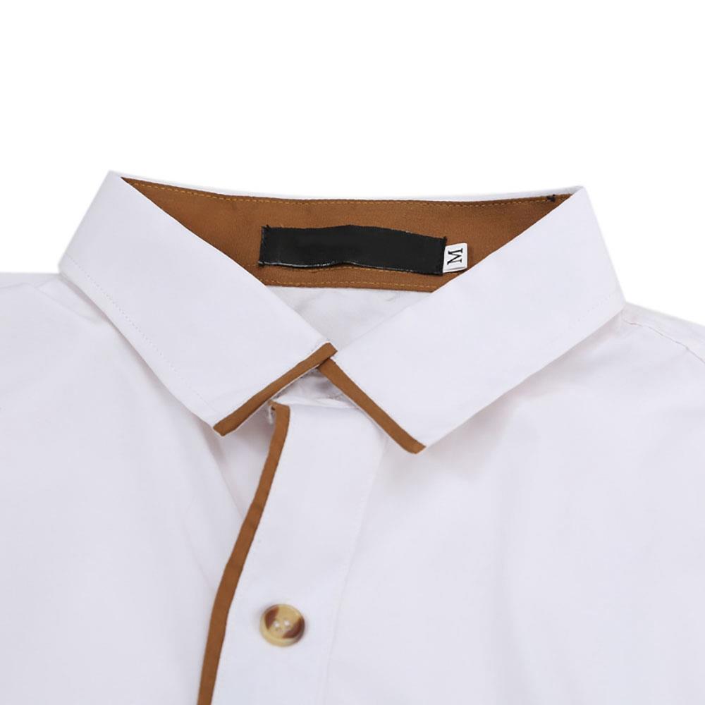 Men's Casual Shirt Long Sleeve Slim Fit (Size M) - White