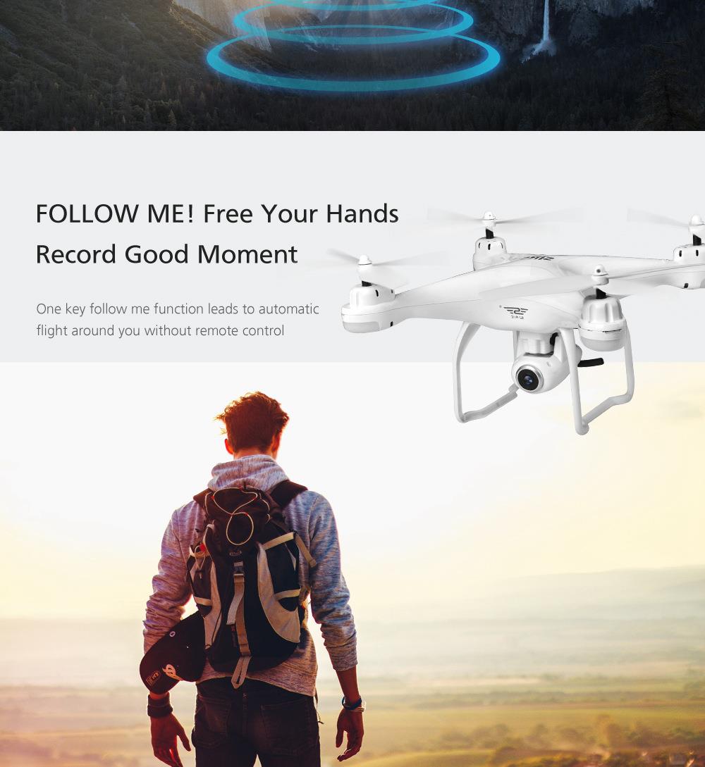 SJRC S20W S-SERIES 1080P WIFI FPV RC Quadcopte Double GPS Follow Me Mode RTF White - Two Battery