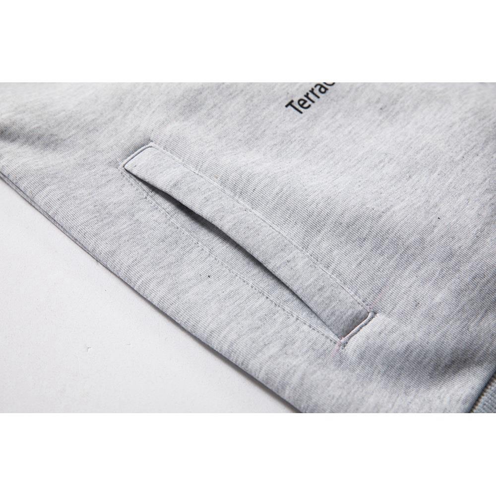 WY37 Men's Autumn Winter Casual Irregular Hoodie (Color Block Letter Pattern Cotton Sweatshirt Size M) - Gray
