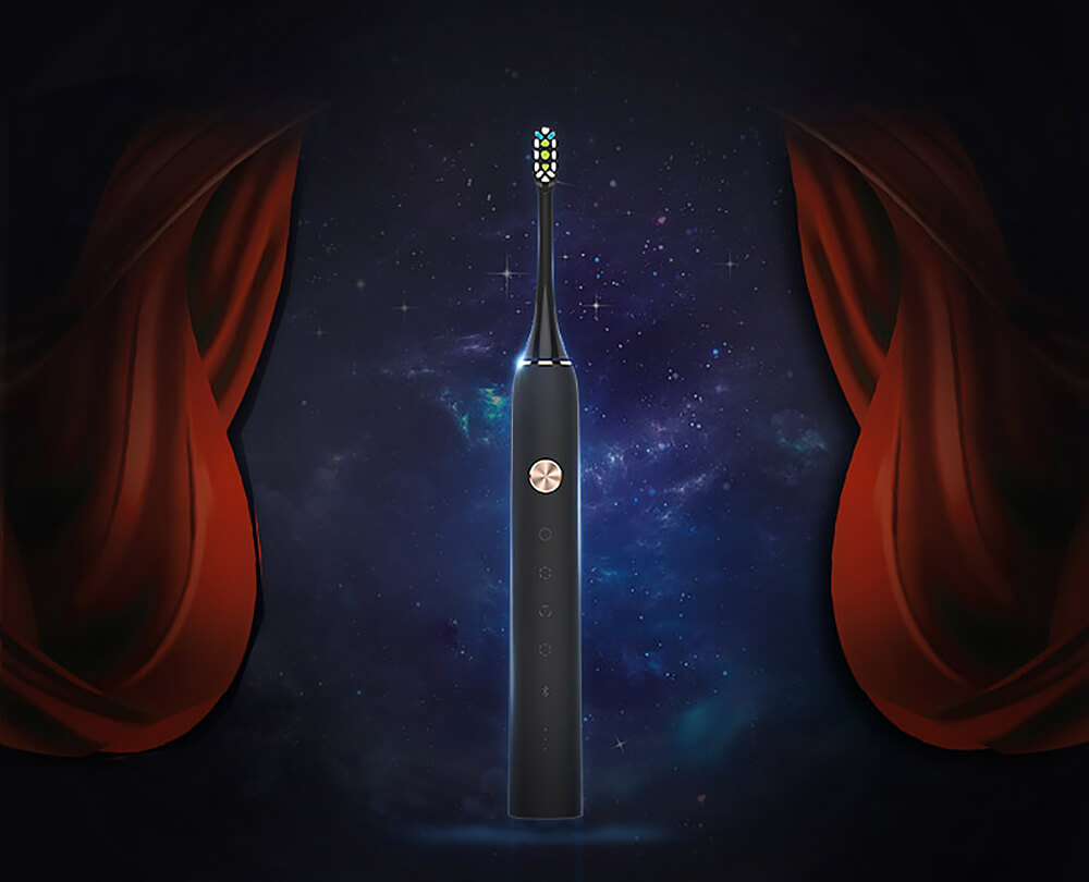 Xiaomi Soocare X3 Smart Electric Toothbrush Charge Wireless Waterproof Bluetooth with APP Control - Black