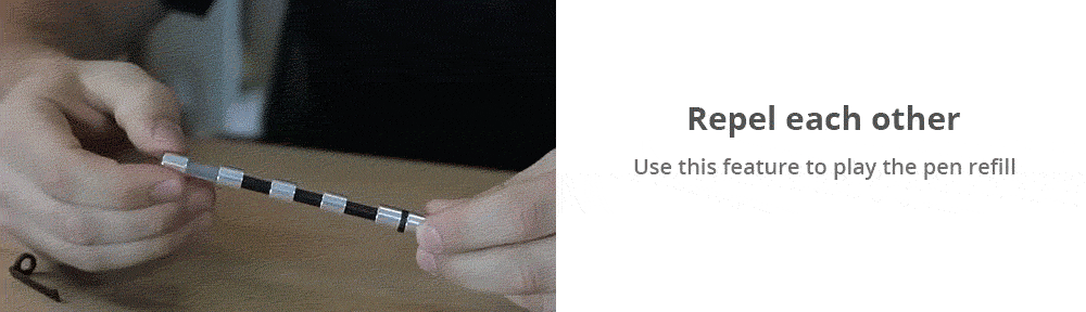 Magnetic Pen Metal Magical Neutral Pressure Reduction Signature Multi-functional Creative Pen - Silver