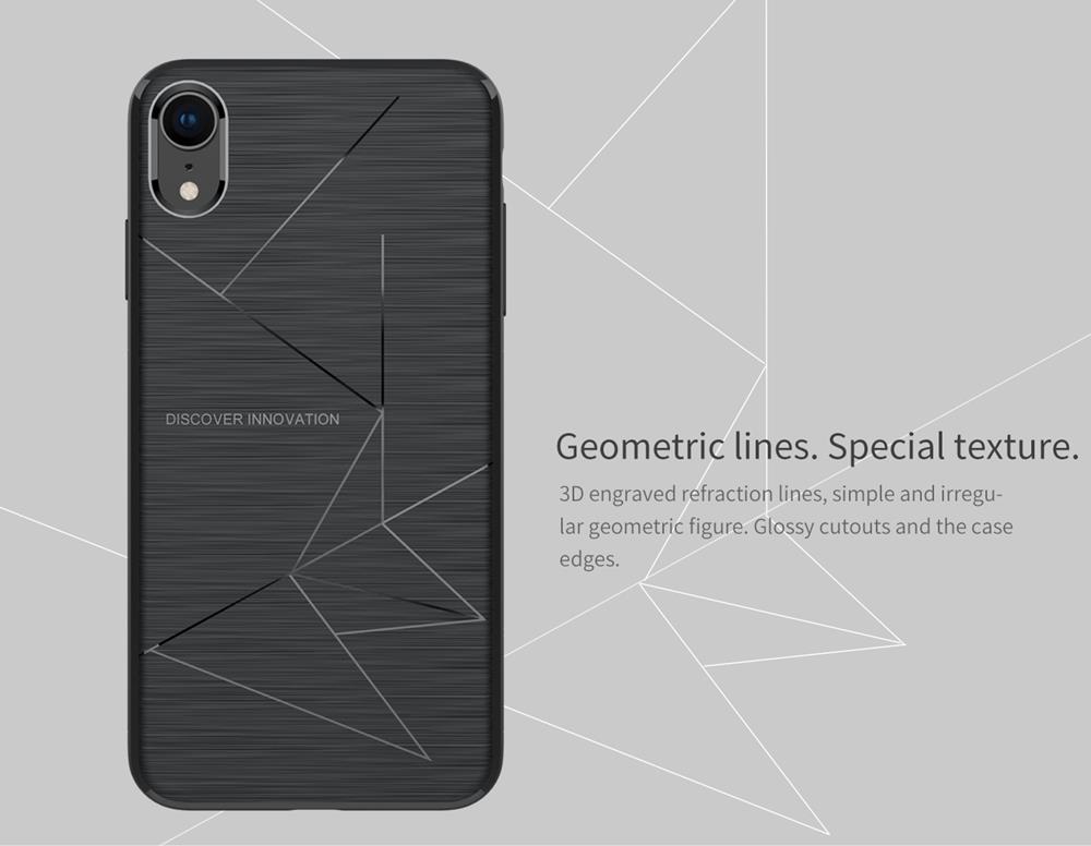 NILLKIN Rugged Leather Phone Case for iPhone X/XS - Black