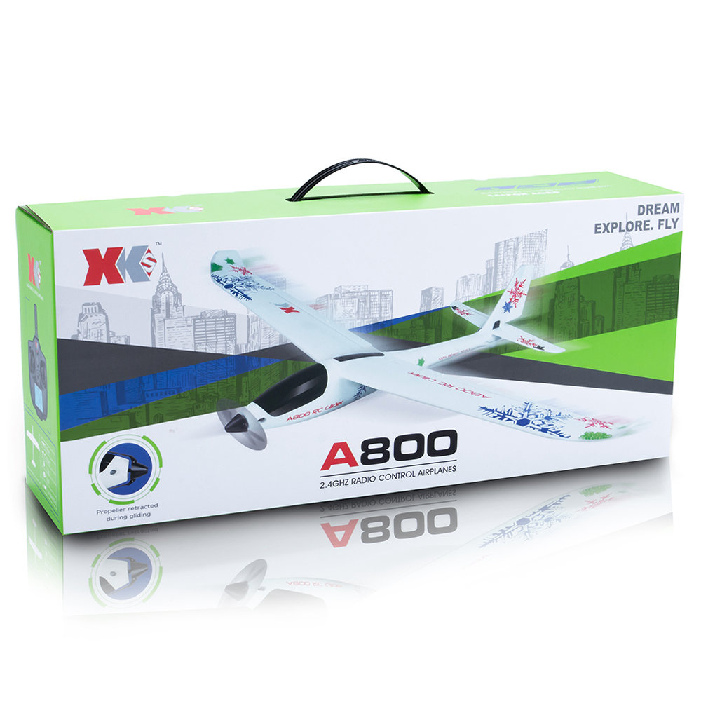 XK A800 2.4G 5CH EPO 780mm Wingspan 3D 6G System RC Glider Airplane RTF