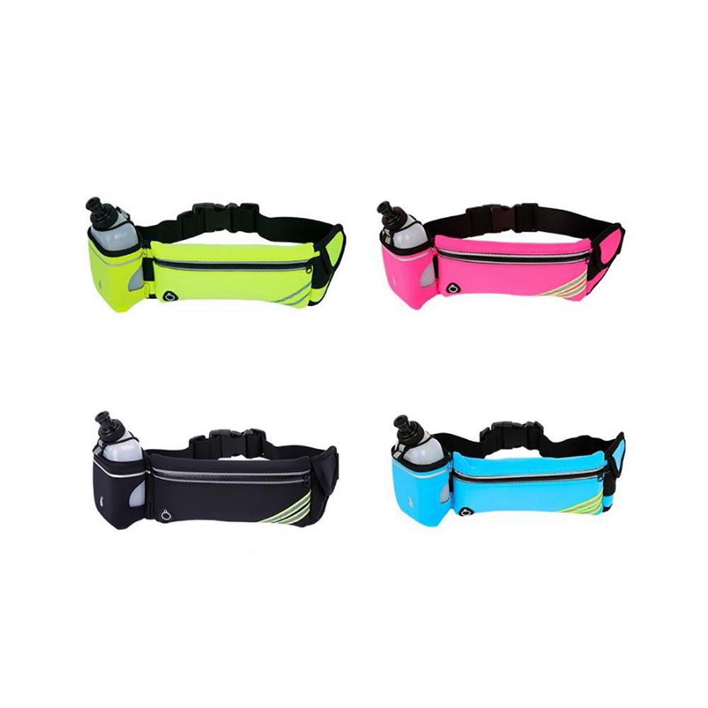Unisex Water-resistant Running Waist Bag Mobile Phone Pack - Blue