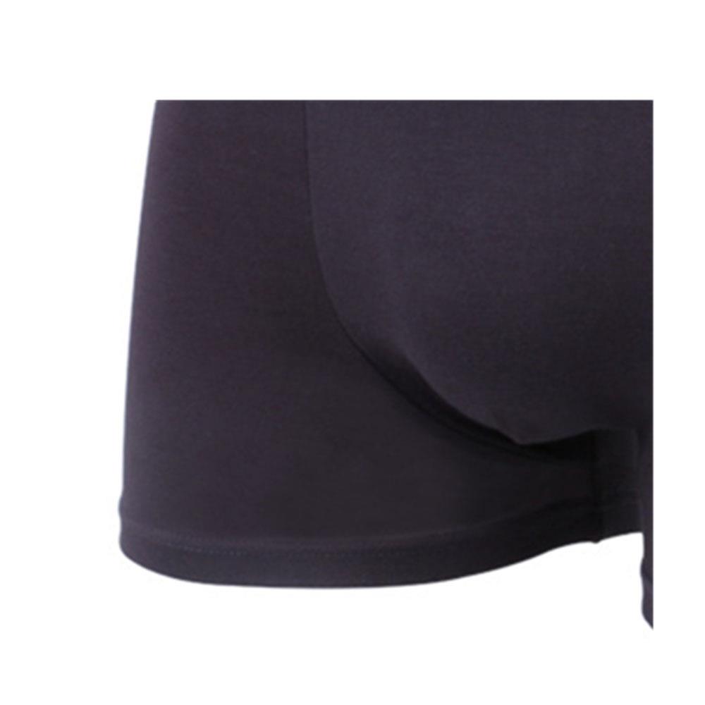 C800 Men Sexy Breathable Medium Waist Underpants Elastic Boxer Underwear Size L - Dark Gray