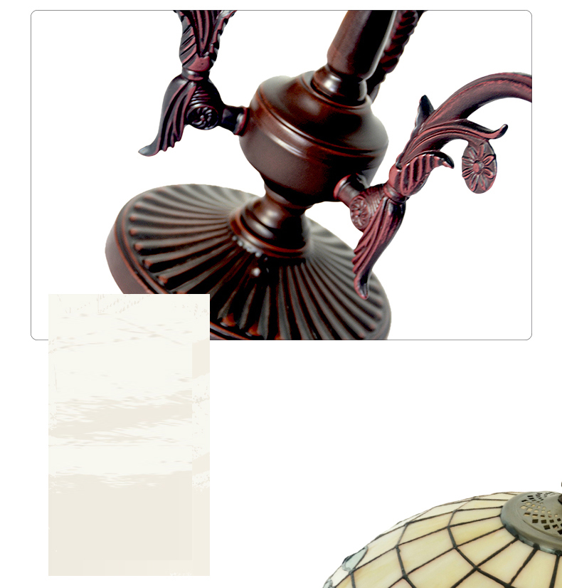FUMAT Tiffany Style Stained Glass Handcrafted Ceiling Light - Romantic Dragonfly Nightfall Design