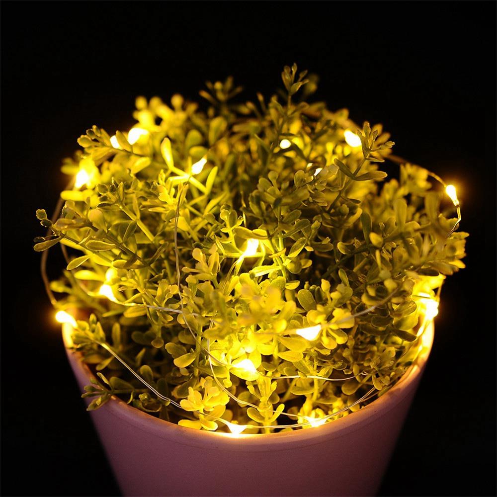 30PCS Fairy LED String Light Copper Wire Strip Light for Wedding Garland Lighting Decoration (3 Meters) - Warm White