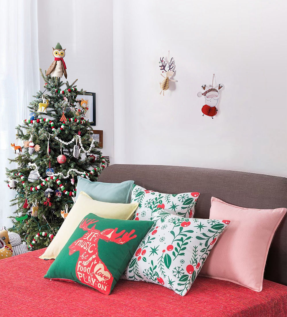 Xiaomi Christmas Pillow for Sofa Bedroom Home Decor - Christmas Reindeer