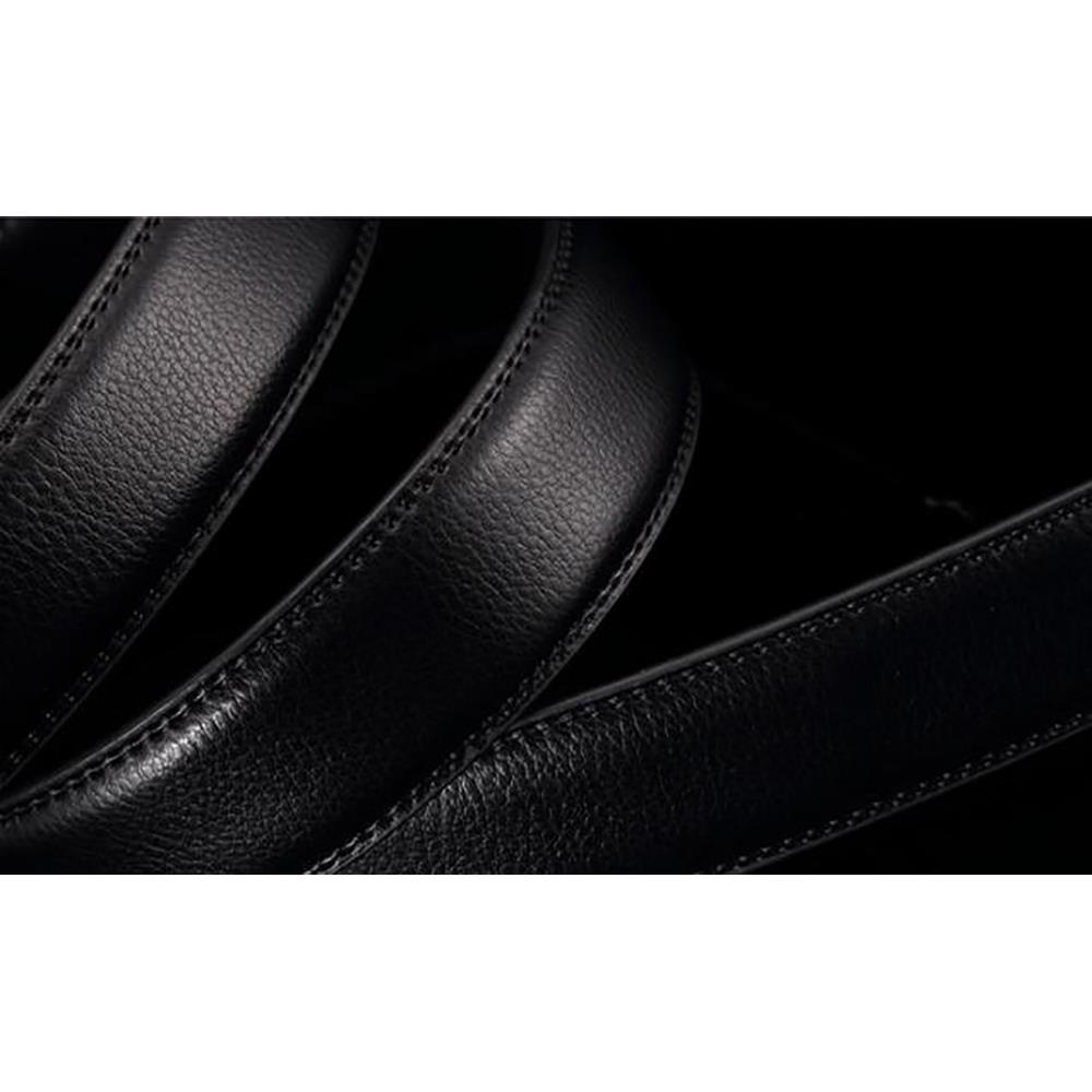 ZD39 Men's Genuine Leather Belt - Gold Buckle
