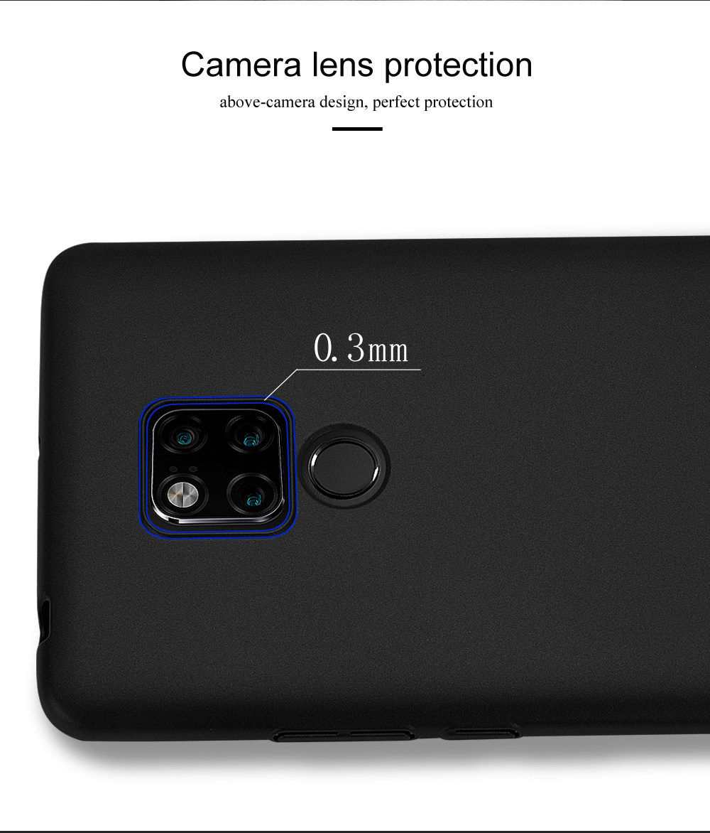 Lenuo Protective Phone Case for HUAWEI Mate 20 X PC Phone Cover - Black