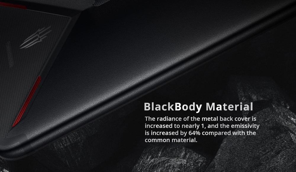 Nubia Red Magic Mars 6.0 Inch 4G LTE Gaming Smartphone Snapdragon 845 6GB 64GB 16.0MP Rear Camera Android 9.0 Type-C Touch ID OTG - Black