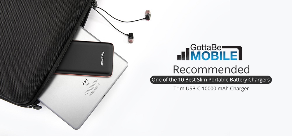 Tronsmart Trim PBD01 18W 10000mAh Slimmest Portable Charger with Power Delivery 3.0 for iPhone, Samsung and more