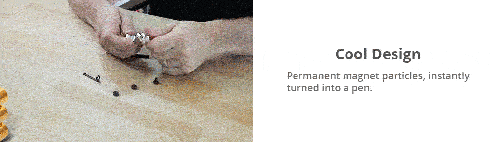 Magnetic Pen Metal Magical Neutral Pressure Reduction Signature Multi-functional Creative Pen - Silver