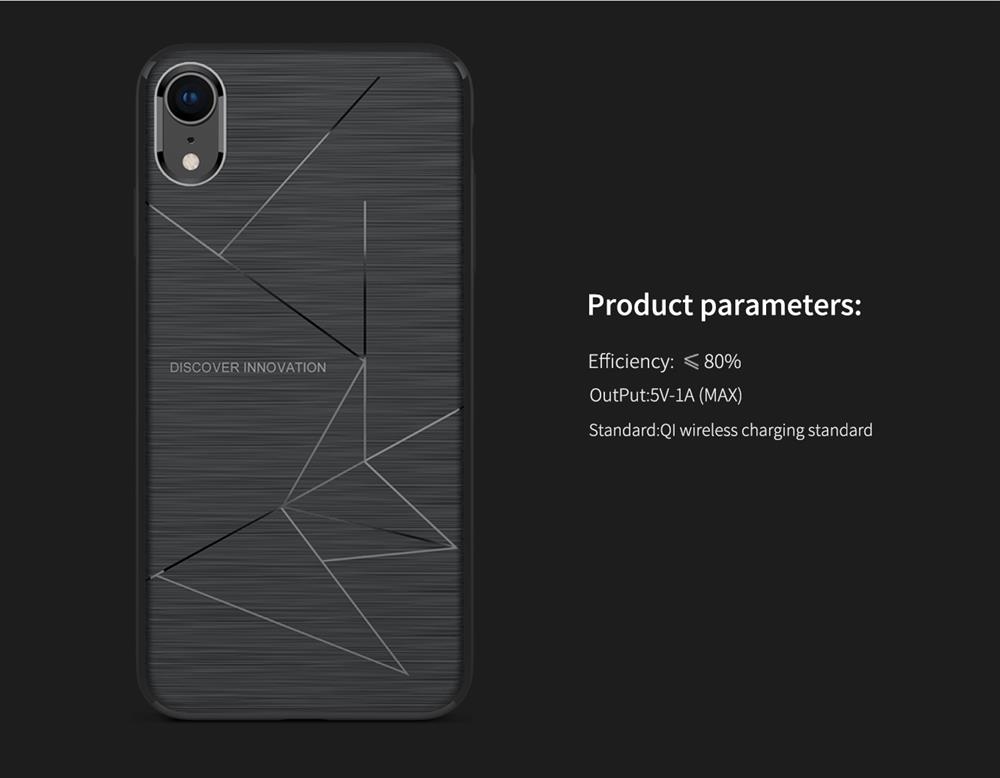 NILLKIN Rugged Leather Phone Case for iPhone X/XS - Black
