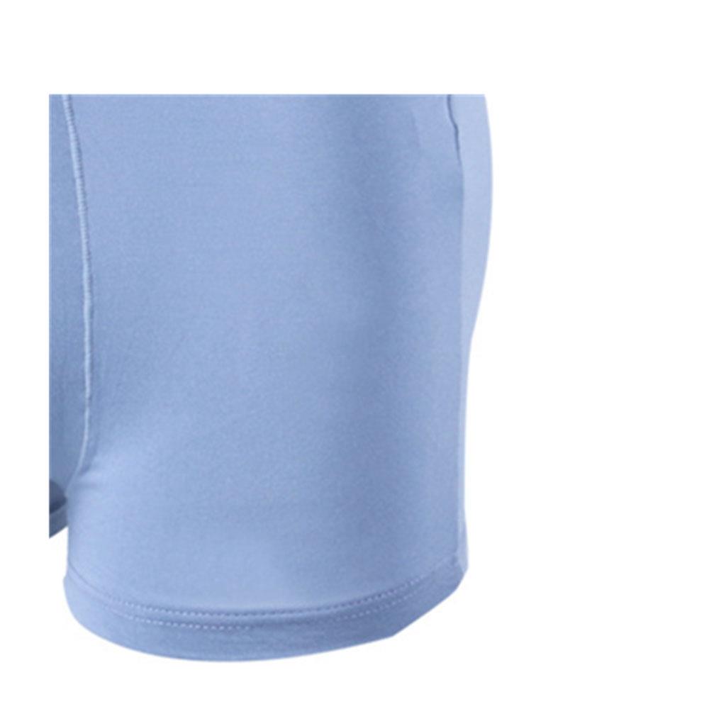 Men Sexy Breathable Medium Waist Underpants Elastic Boxer Underwear Size L - Light Gray