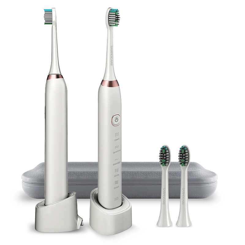 SARMOCARE S100 Ultrasonic Sonic Electric Toothbrush 5 Models Wireless Rechargeable IPX7 Waterproof LED Indicator