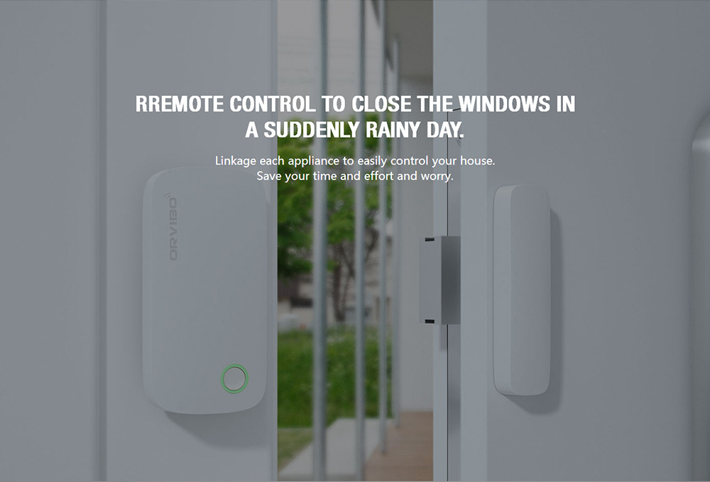 ORVIBO Smart Home Security Kit Zigbee Version 1*Zigbee Mini Hub + 1*Motion Sensor+ 2*Door Sensor + 1*Wifi Camera- EU Plu