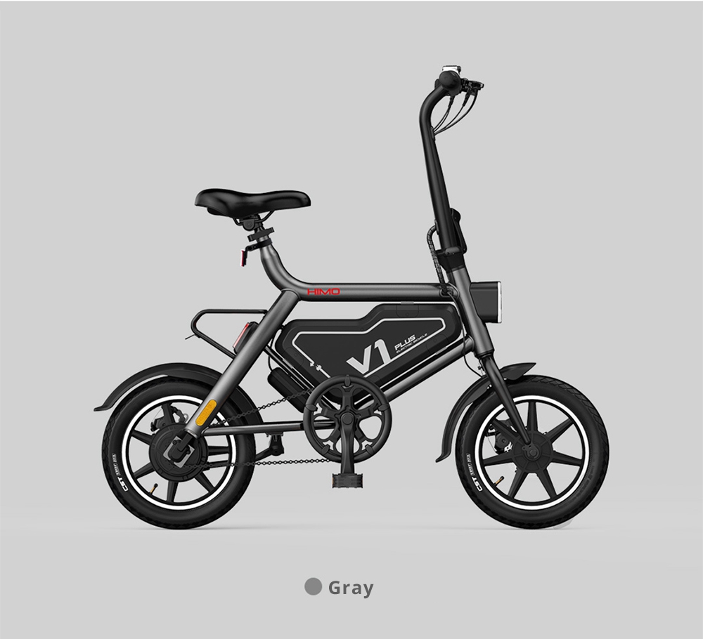 Xiaomi HIMO V1 Plus Portable Folding Electric Moped Bicycle 250W Motor 14 Inch Wheel Diameter Lightweight Design - Orange