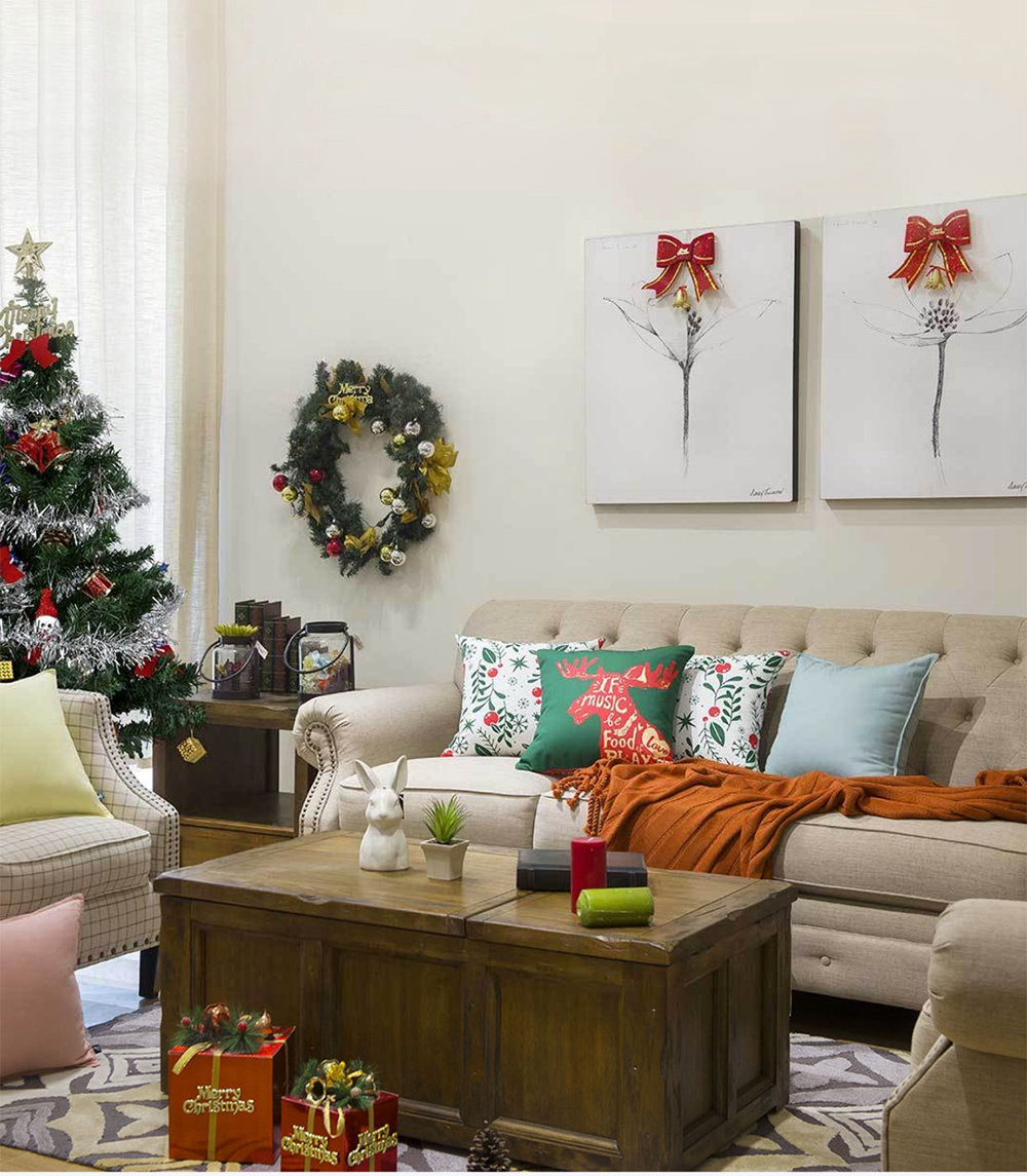 Xiaomi Christmas Pillow for Sofa Bedroom Home Decor - Christmas Reindeer