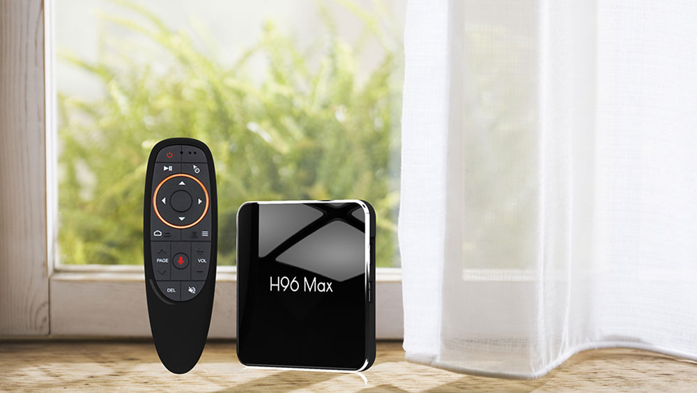 H96 MAX X2 Amlogic S905X2 Android 8.1 4GB DDR4 64GB eMMC TV Box with Voice Remote Dual Band WiFi LAN Bluetooth USB3.0 HDMI