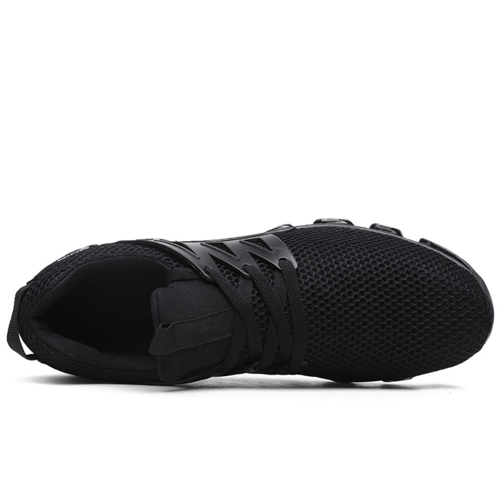 TK10 Men's Casual Outdoor Tennis Sneakers (Breathable Comfortable Color Running Shoes Size EU39.5) - Black