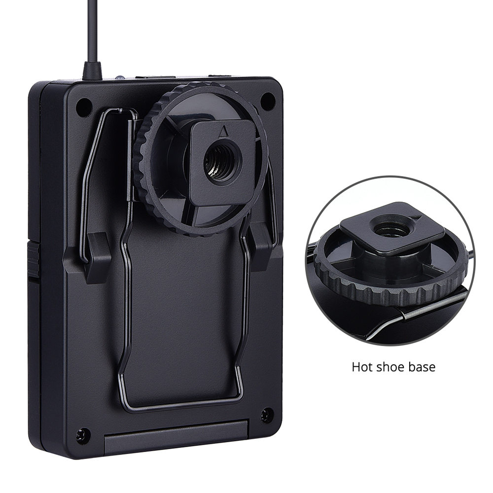 Yelangu MX1 Outdoor Wireless Microphone 70M Wireless Working Distance For Camera Recording - Black