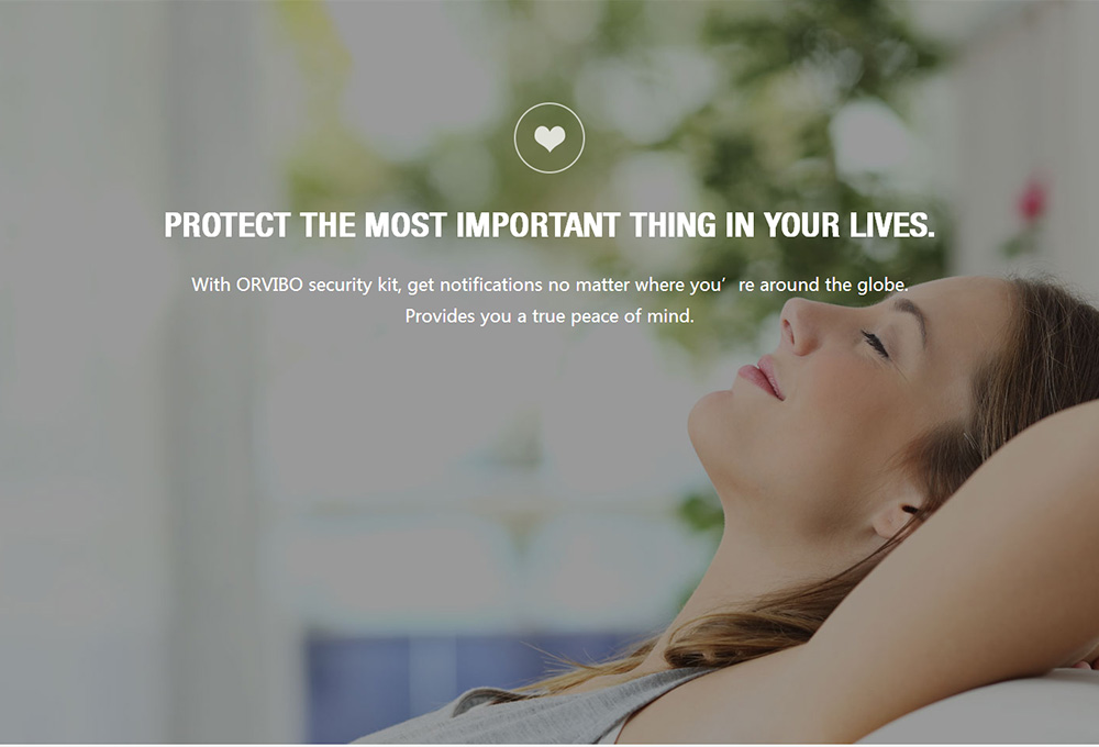 ORVIBO Smart Home Security Kit Zigbee Version 1*Zigbee Mini Hub + 1*Motion Sensor+ 2*Door Sensor + 1*Wifi Camera- EU Plu