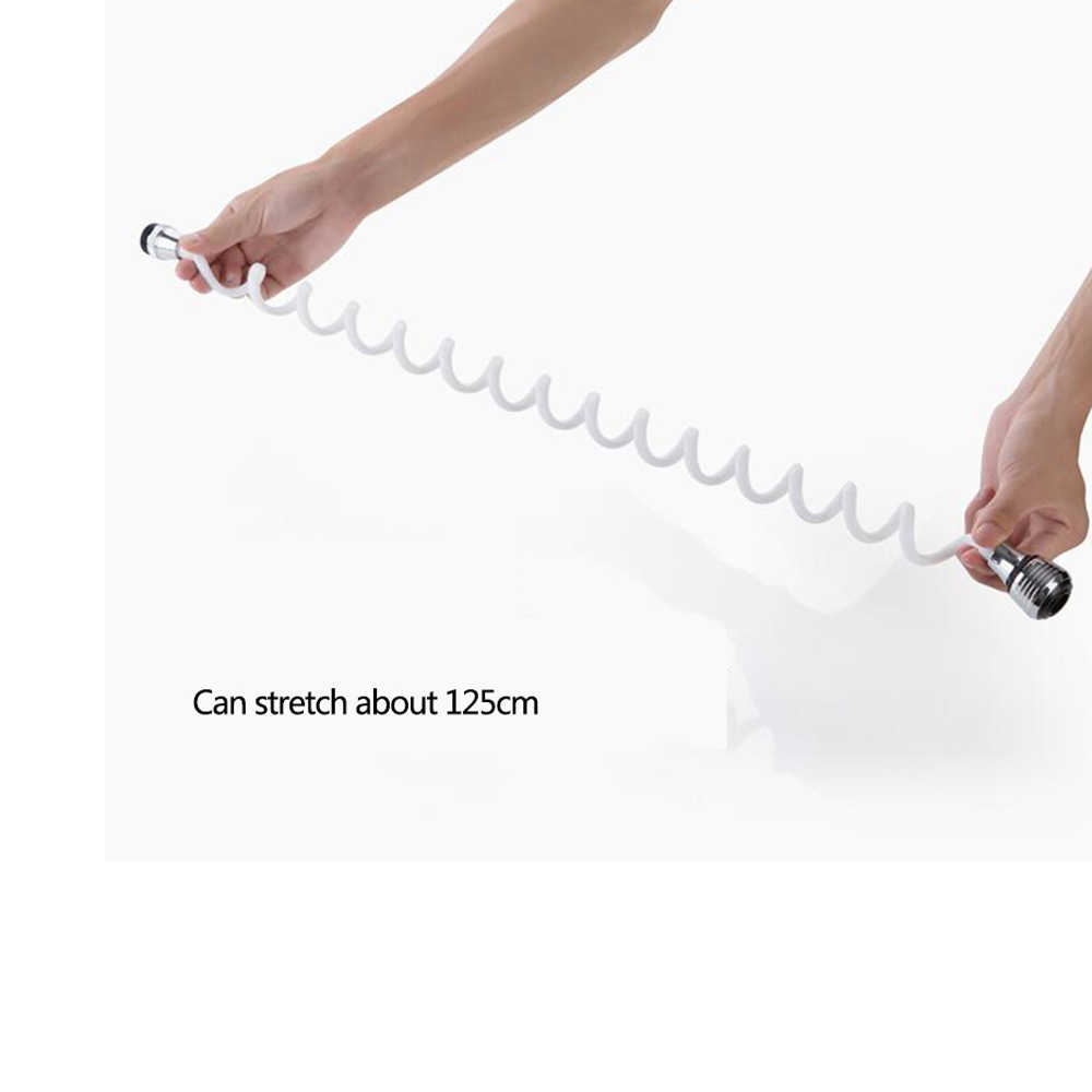 Telescopic Faucet Head Water Saving Device Household Tap Splash Filter for Kitchen - White