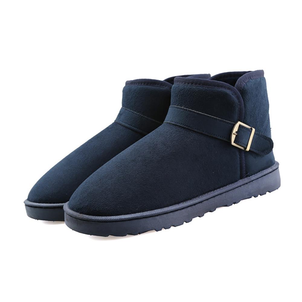 Winter Men Boots Lovers Snow Boots Winter Shoes Warm Cotton Boots Size EU 39 - Blue