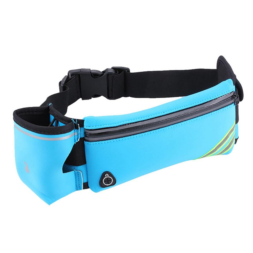 Unisex Water-resistant Running Waist Bag Mobile Phone Pack - Blue